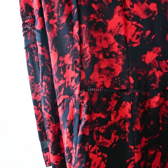 Silk Parker Womens Milly Long Sleeve Printed Boho Dress, Garland Valentines - Picture 6 of 10